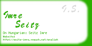 imre seitz business card